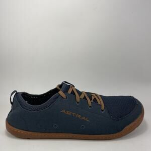 Astral Loyak M's Water Shoes Mens Size 12 Navy Blue Brown Minimalist Sneaker